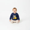 JF Navy Blue Cartoon Character Baby Sweatshirt - Soft Fleece Stuff, Machine Washable - Perfect for Winter, Perfect for Outdoor SS6427I