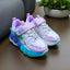 Purple with Laces & Lighting Sole Jogger Shoes SH7050B