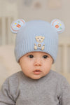 Sky Blue Baby Fashion Warm Winter Wool Cap (0 Months - 12 Months) CP5101B