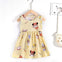 JF Yellow Printed Frock FD6083D