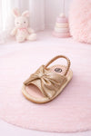JF Champagne Color Summer Rubber-Soled Sandals for Girls SDL7559C
