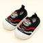 Black Baby Soft Bottom Walking Sneakers Toddler Rubber Sole Cartoon Character First Walkers Infant Shoes SH7175C