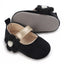 Black Flower Booties BTS9117C