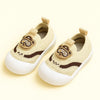 Cream Color Baby Soft Bottom Walking Sneakers Toddler Rubber Sole Cartoon Character First Walkers Infant Shoes SH7175B