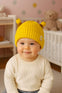 Yellow Winter Baby Fashion Knitted Woolen Warm Cap CP5069D