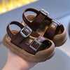 Kids Coffee Fashionable Sandals | Soft Sole, Fastener, PVC Material Sandals 7568C