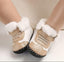 Golden & White Toddlers Winter Fashionable Boys And Girls Shoes SH7155B