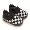 White & Black Baby Booties BTS9124A