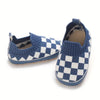 White & Blue Baby Booties BTS9124B