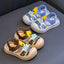 Summer Brown New Fashion Cartoon Youngsters Sandals, Soft Sole, Comfortable Closed Toe, EVA Upper, Sole and Insole, Hollow Design, Round Toe, Daily Casual Wear Sandals SDL7551B