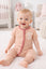 2pcs Adorable Baby Cotton Rompers Set - Grey & Pink BS6430D