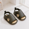 JF Olive Green Summer Rubber-Sole Sandals for Boy SDL7589C