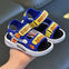 Summer Royal Blue New Fashionable Boys' Breathable Open-Toe Sandals, Lightweight and Comfortable, Anti-slip Sandals Suitable for Indoor, Outdoor, Beach, Four Seasons Sandals SDL7552B