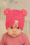 Pink Baby Fashion Warm Winter Wool Cap (0 Months - 12 Months) CP5101A