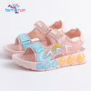Children's Pink Lightweight Breathable Sandals - Non-Slip PVC Sole with Hook & Loop Closure, Low-Top Open-Toe Casual Suitable for Spring Summer Sandals SDL7570C