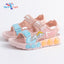 Children's Pink Lightweight Breathable Sandals - Non-Slip PVC Sole with Hook & Loop Closure, Low-Top Open-Toe Casual Suitable for Spring Summer Sandals SDL7570C