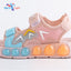 Children's Pink Lightweight Breathable Sandals - Non-Slip PVC Sole with Hook & Loop Closure, Low-Top Open-Toe Casual Suitable for Spring Summer Sandals SDL7570C