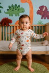3pcs Adorable Baby Boy's Cotton Romper Set - Cute Animal Patterns & Stripes BS6422A