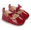 Maroon Baby Princess Soft Sole Booties BTS9114C