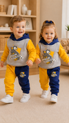 Future Hufflepuff Design Baby Hoodie & Trouser Set - Soft Fleece Stuff, Machine Washable - Perfect for Winter, Perfect for Outdoor TS6419C