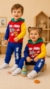 Tom and Jerry Design Baby Hoodie & Trouser Set - Soft Fleece Stuff, Machine Washable - Perfect for Winter, Perfect for Outdoor TS6419F