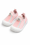 Pink Color Baby Soft Bottom Walking Sneakers Toddler Rubber Sole Cartoon Character First Walkers Infant Shoes SH7181B