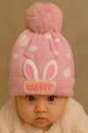 Pink Rabbit Baby Warm Winter Wool Cap (0 Months - 24 Months) CP5089E