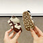 White & Brown Breathable British Style Baby Sneakers - Non-Slip Soft Sole, Mid-Top Design for Infants & Newborns, All-Season Outdoor & Daily Wear Shoes SH7169C