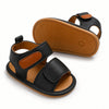 JF Black Summer Rubber-Sole Sandals for Boys And Girls SDL7584A