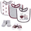 HB 5 Pieces Bibs & Socks Set, Drop the Beet BB2009A