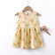 JF Yellow Flower Printed Frock FD6087C