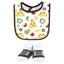 HB Infant Boy 5 Pieces Cotton Bibs and Socks Set, Boy Pizza Taco BB2006F