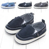 Navy Blue Simple Soft Sole Booties BTS9016C
