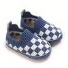 White & Blue Baby Booties BTS9124B