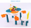 Game Reading Table for Preschool Baby Table and Chairs Set with Build Block BCP1038