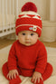 Red Imported Knitted Warm Winter Wool Cap (6 Months -3 Years) CP5090B