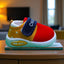 Red & Yellow Baby Boys & Girls Pu Soft Sole Bottom Walking Sneakers Toddler Rubber Sole First Walkers Infant Crib Shoes SH7168A