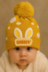 Yellow Rabbit Baby Warm Winter Wool Cap (0 Months - 24 Months) CP5089B