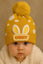 Yellow Rabbit Baby Warm Winter Wool Cap (0 Months - 24 Months) CP5089B