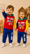 Tom and Jerry Design Baby Hoodie & Trouser Set - Soft Fleece Stuff, Machine Washable - Perfect for Winter, Perfect for Outdoor TS6419F