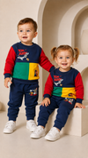 Tom and Jerry Design Baby Hoodie & Trouser Set - Soft Fleece Stuff, Machine Washable - Perfect for Winter, Perfect for Outdoor TS6419J