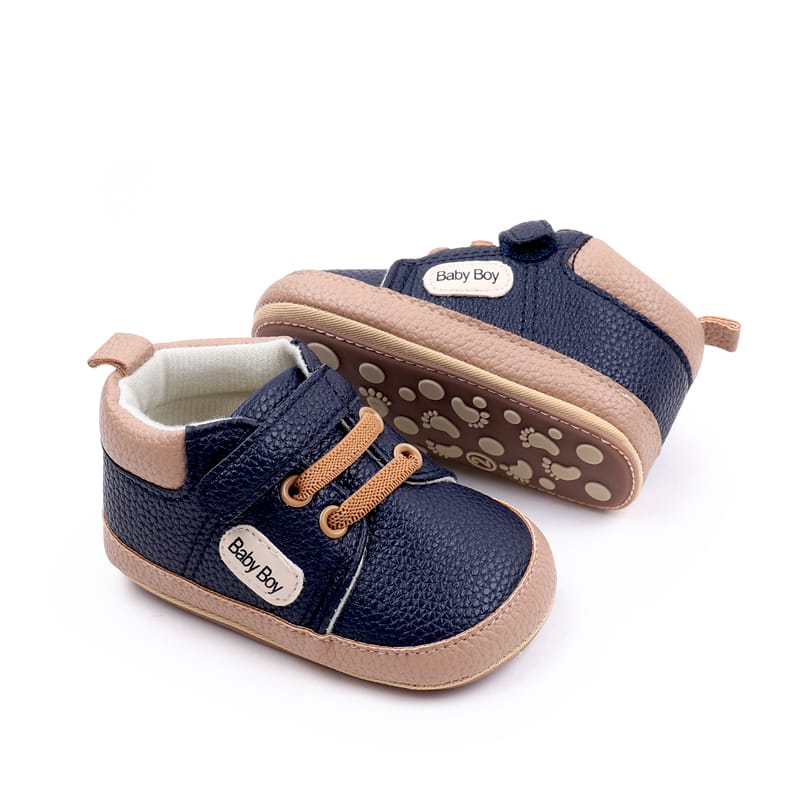 Navy Baby Boy Shoes SH7065B Juniors Fit