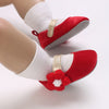 Red Flower Booties BTS9117A