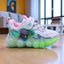 Pink with Laces & Lighting Sole Jogger Shoes SH7050A