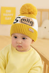 Yellow Winter Warm Hat Smile Knitting Hat Cap CP5003A