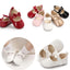 White Baby Princess Soft Sole Booties BTS9114D