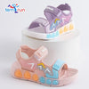 Children's Pink Lightweight Breathable Sandals - Non-Slip PVC Sole with Hook & Loop Closure, Low-Top Open-Toe Casual Suitable for Spring Summer Sandals SDL7570C