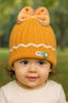 Orange Fashion Happy Baby Knitted Warm Winter Wool Cap (6 Months -3 Years) CP5088C
