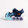 Children's Blue Lightweight Breathable Sandals - Non-Slip PVC Sole with Hook & Loop Closure, Low-Top Open-Toe Casual Suitable for Spring Summer Sandals SDL7570A