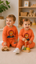Orange Lion Design Baby sweatshirt & Trouser Set - Soft Fleece Stuff, Machine Washable - Perfect for Winter, Perfect for Outdoor TS6419O